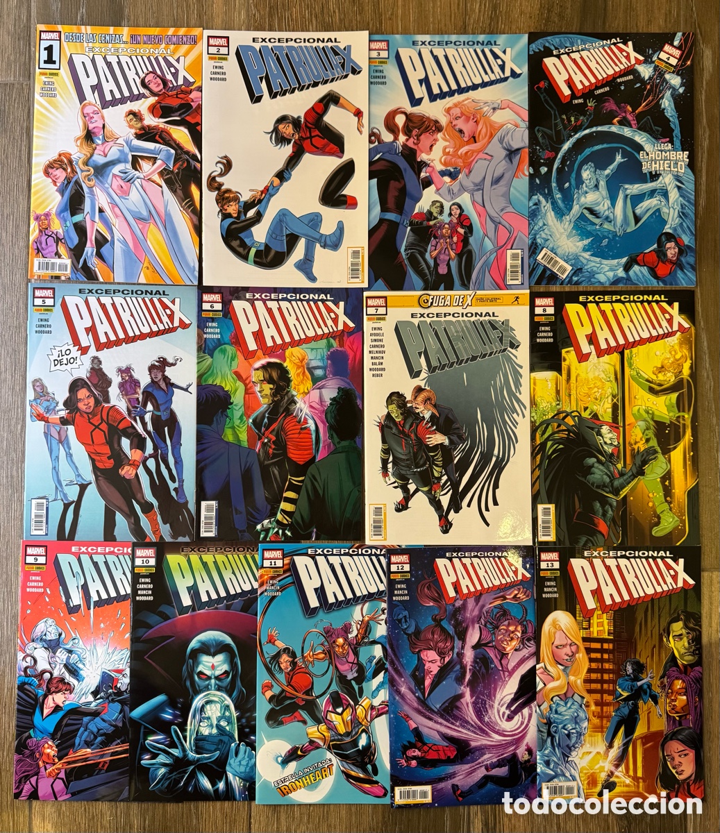 C&oacute;mics: Excepcional Patrulla-X. Colecci&oacute;n Completa (Grapas) Ewing, Carnero, Woodard - Panini / Marvel