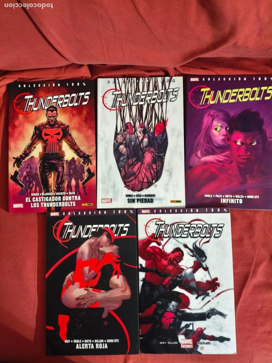 C&oacute;mics: 100% Marvel Thunderbolts Completa 5 tomos Panini 2013 Way Dillon Soule Palo Walta Noto Diaz Acker