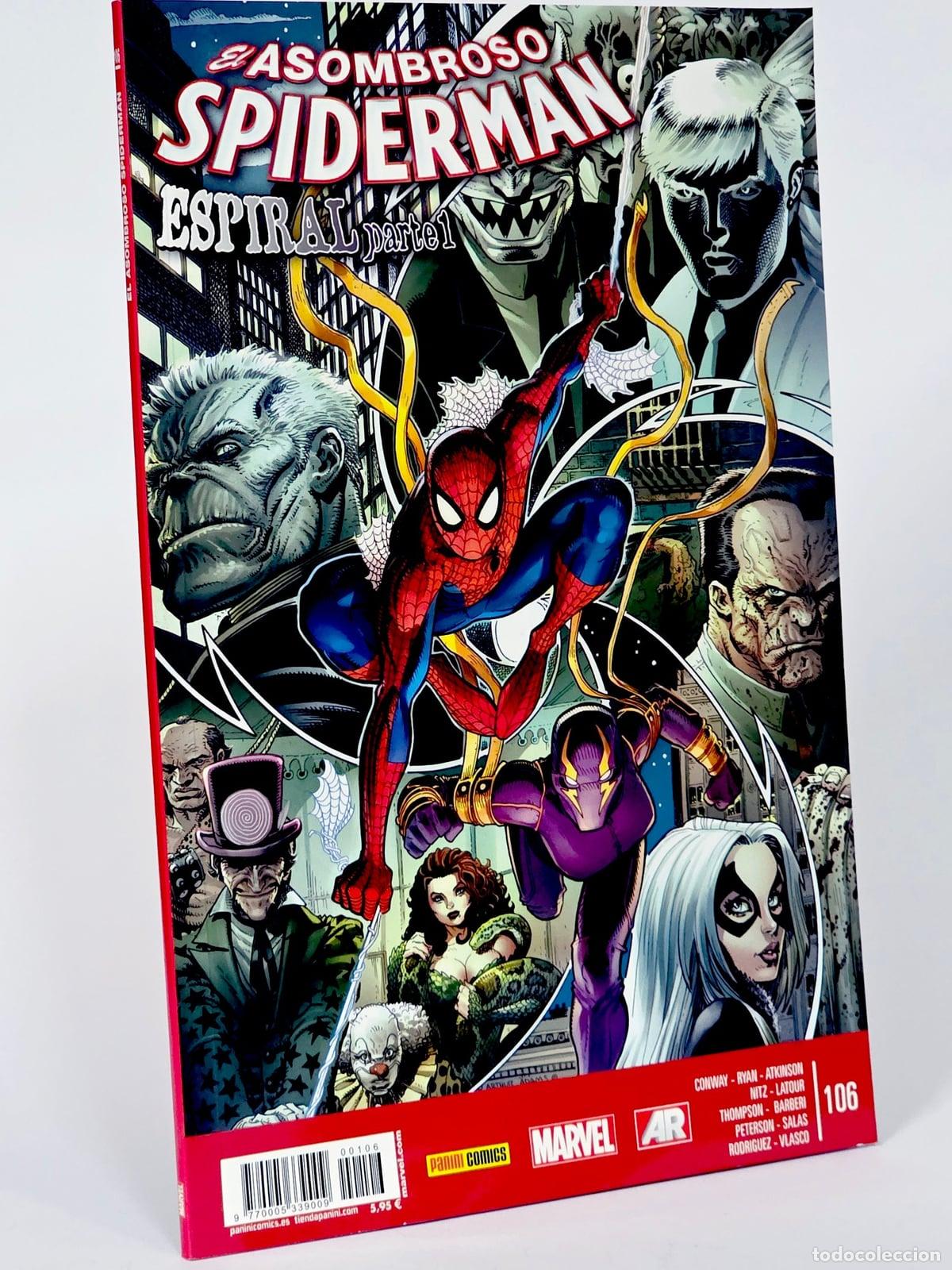 C&oacute;mics: C&Oacute;MIC ASOMBROSO SPIDERMAN 106 ESPIRAL, PARTE 1 VOL.7 PANINI MARVEL VOLUMEN SPIDER-MAN DE KIOSCO