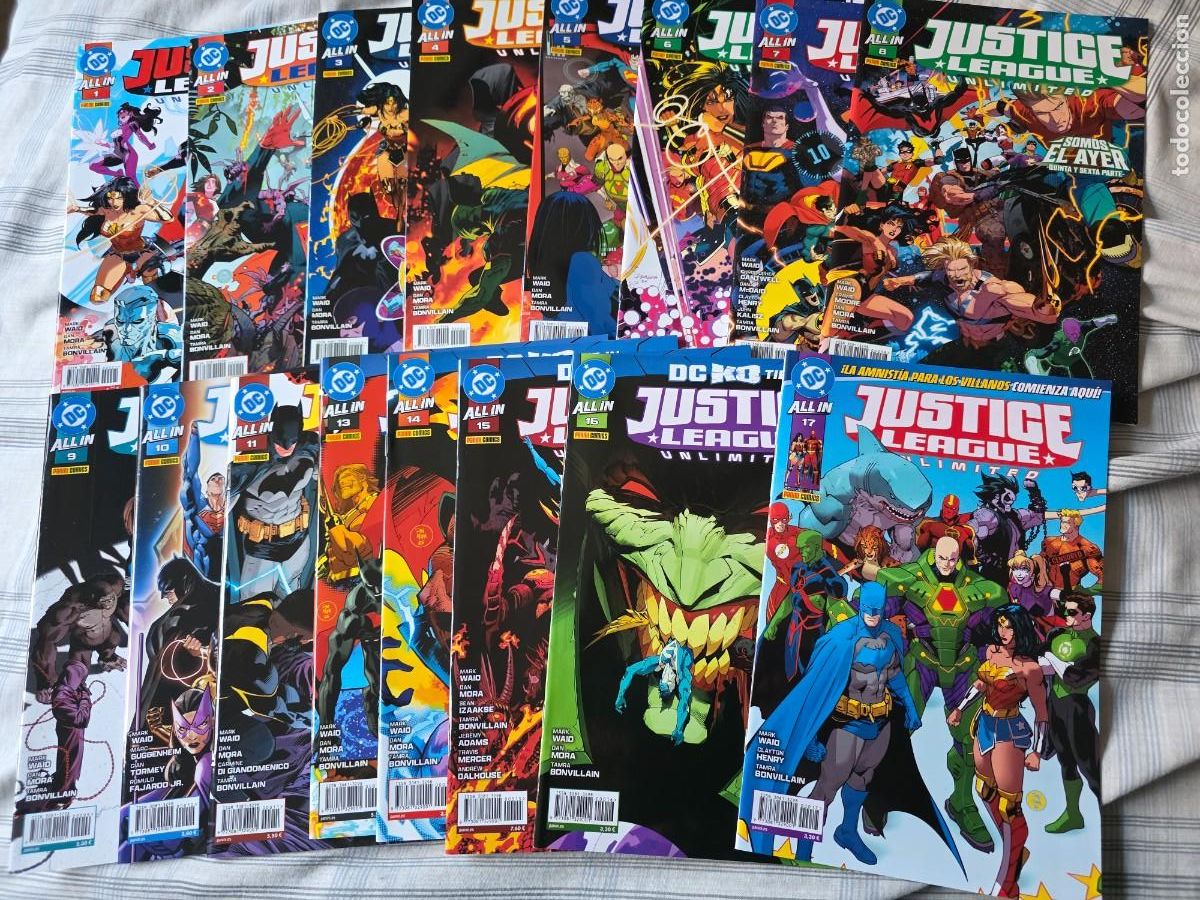 C&oacute;mics: JUSTICE LEAGUE UNLIMITED (LOTE 17 PRIMEROS N&Uacute;MEROS) - PANINI - DESCUENTO 15%&iexcl;&iexcl;&iexcl;
