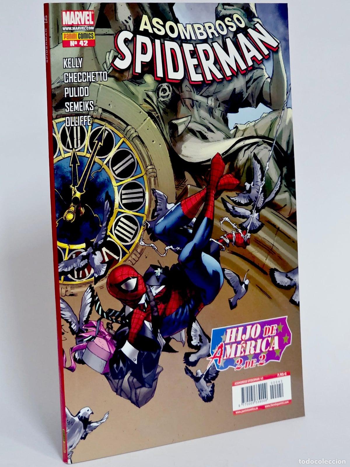 C&oacute;mics: C&Oacute;MIC ASOMBROSO SPIDERMAN 42 HIJO DE AM&Eacute;RICA 2 DE 2 VOL.7 PANINI MARVEL VOLUMEN SPIDER-MAN DE KIOSCO