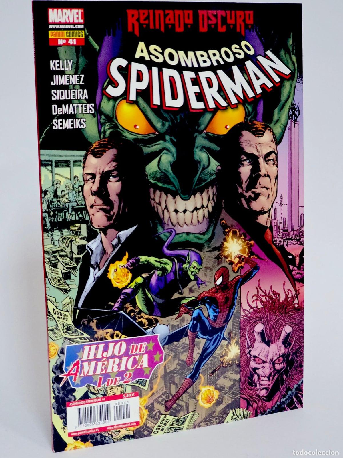 C&oacute;mics: C&Oacute;MIC ASOMBROSO SPIDERMAN 41 HIJO DE AM&Eacute;RICA 1 DE 2 VOL.7 PANINI MARVEL VOLUMEN SPIDER-MAN DE KIOSCO