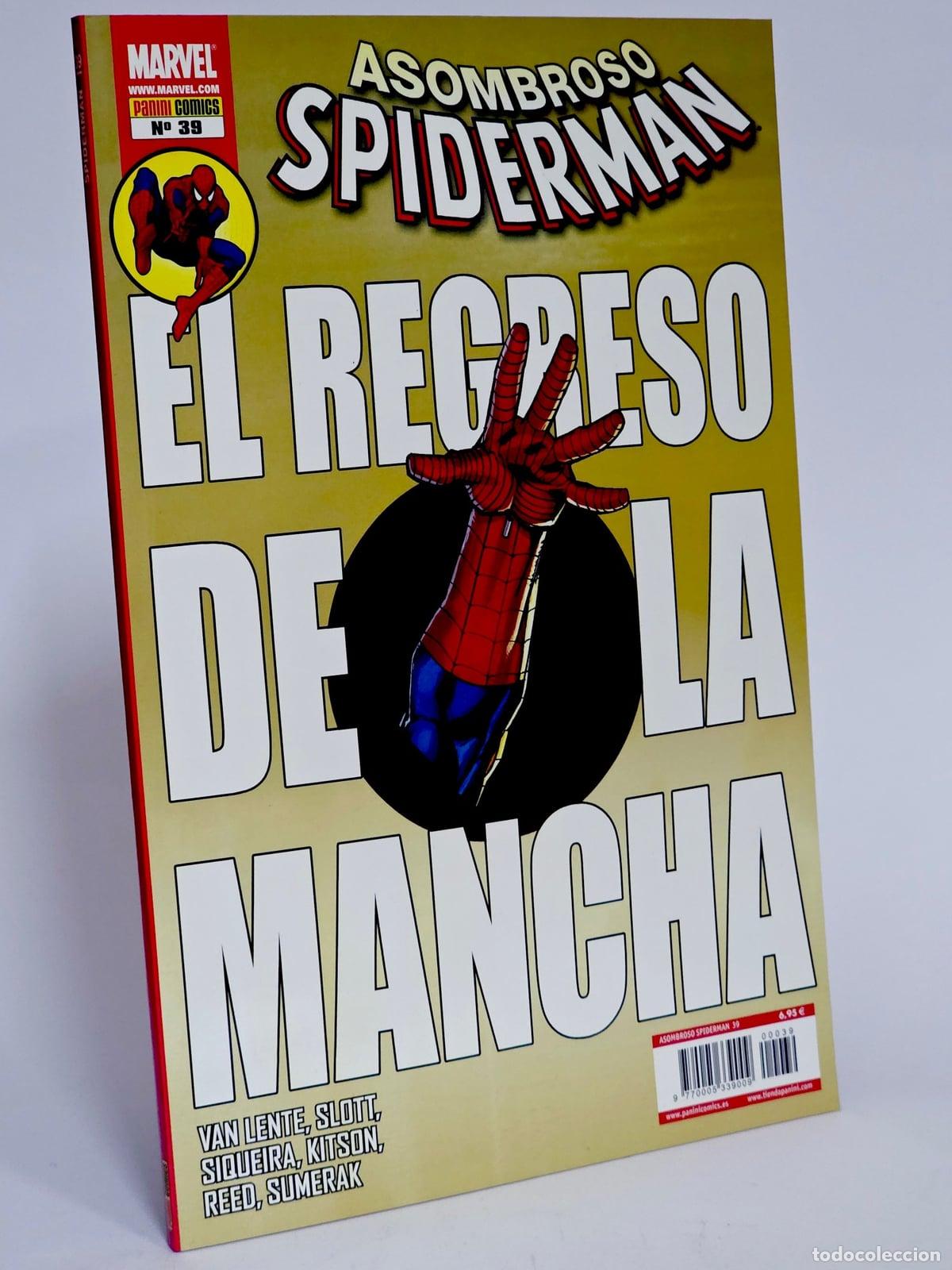 C&oacute;mics: C&Oacute;MIC ASOMBROSO SPIDERMAN 39 EL REGRESO DE LA MANCHA VOL.7 PANINI MARVEL VOLUMEN DE KIOSCO