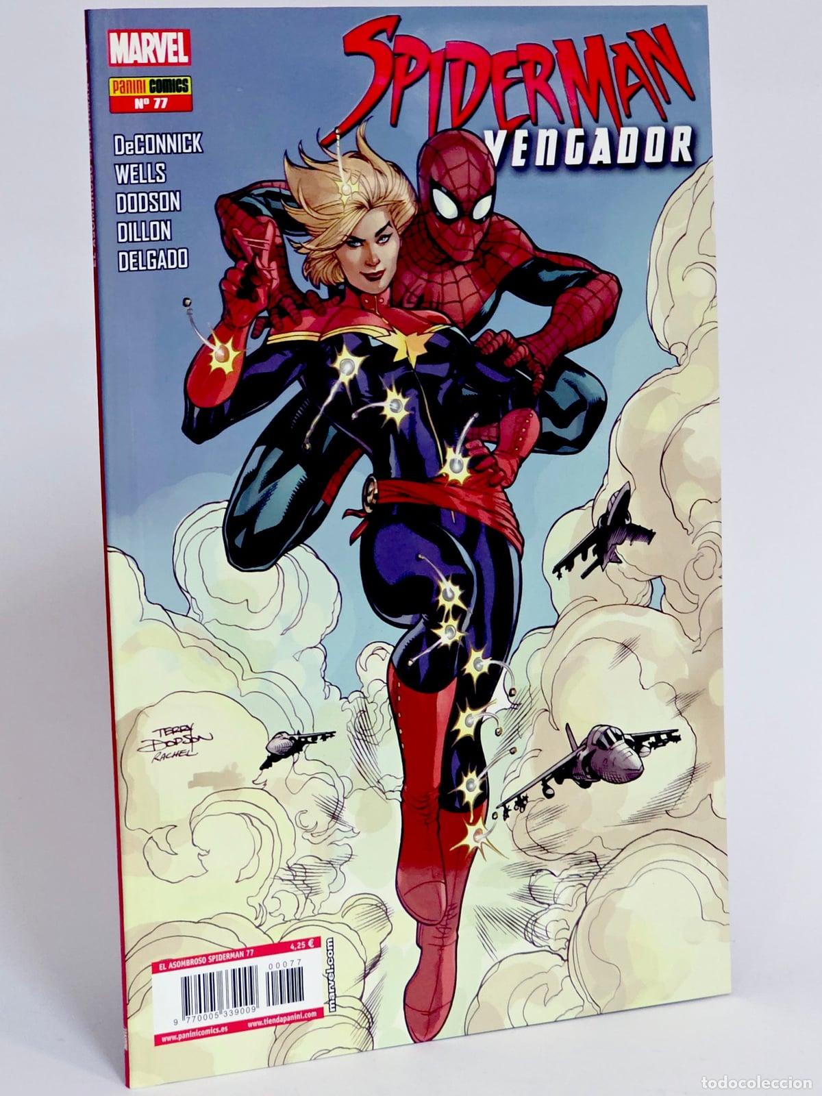 C&oacute;mics: C&Oacute;MIC ASOMBROSO SPIDERMAN 77 VENGADOR VOL.7 PANINI MARVEL VOLUMEN SPIDER-MAN DE KIOSCO