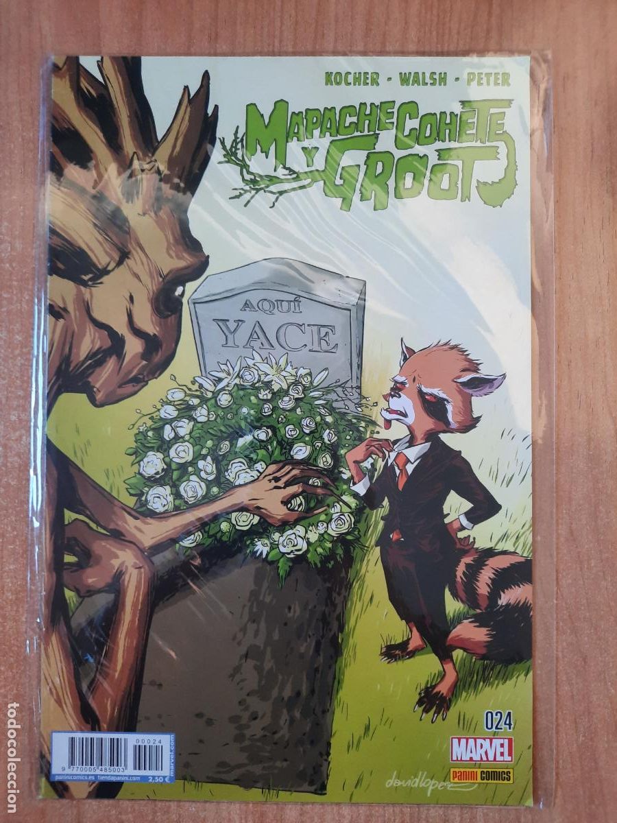 C&oacute;mics: MAPACHE COHETE Y GROOT N&ordm; 24 - ED. PANINI - Foto 1