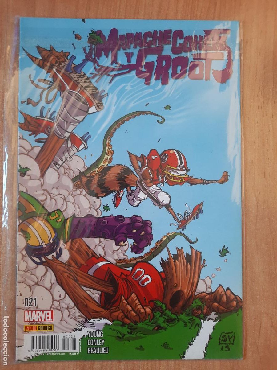 C&oacute;mics: MAPACHE COHETE Y GROOT N&ordm; 21 - ED. PANINI