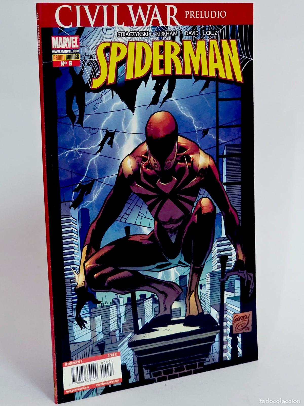 C&oacute;mics: C&Oacute;MIC ASOMBROSO SPIDERMAN 6 CIVIL WAR: PRELUDIO VOL.7 PANINI MARVEL VOLUMEN (SPIDER-MAN) DE KIOSCO