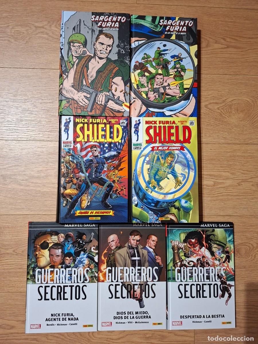 C&oacute;mics: SARGENTO FURIA EDICION LIMITADA, MARVEL GOLD, GUERREROS SECRETOSS
