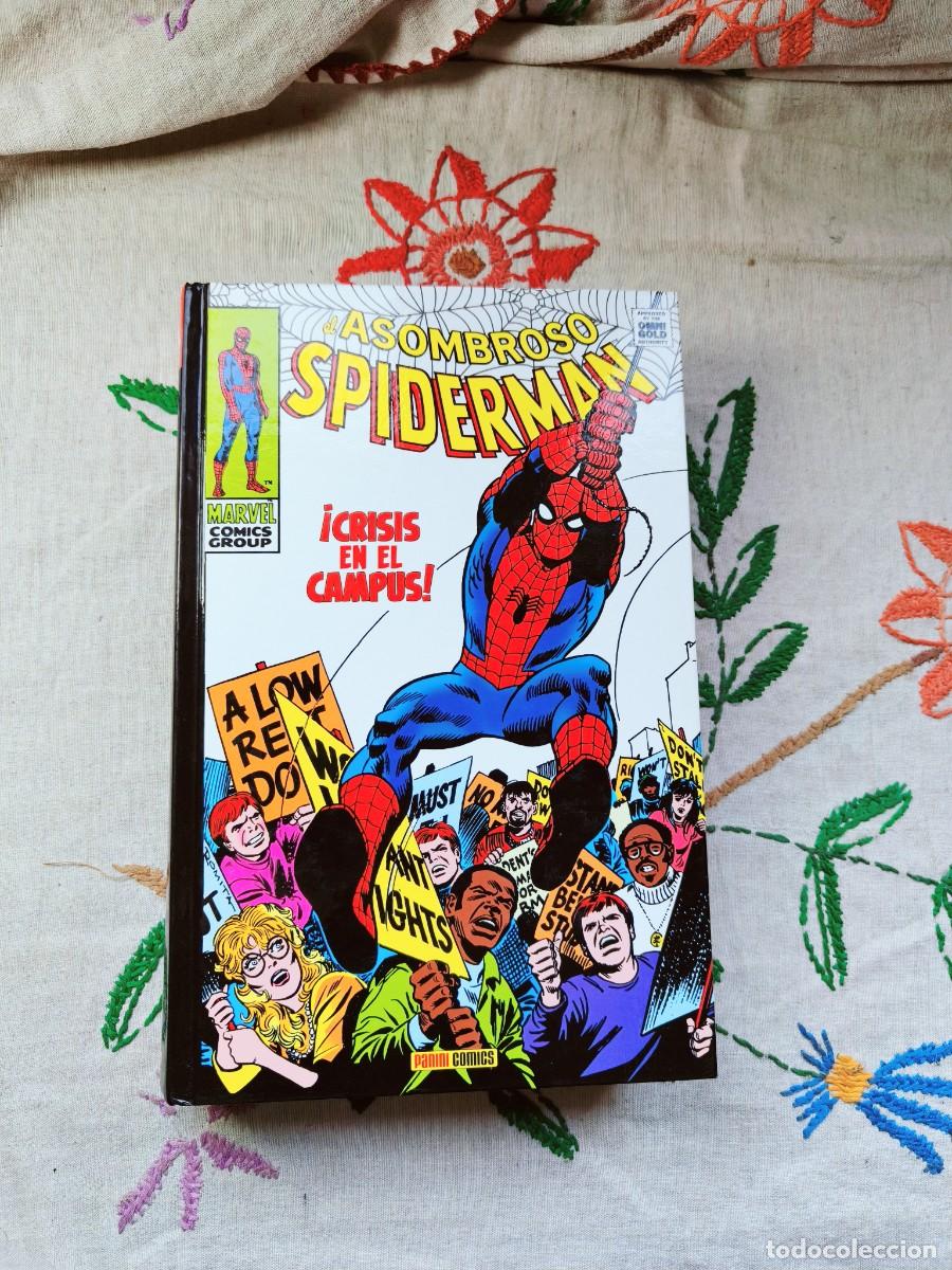 C&oacute;mics: El Asombroso Spiderman. Crisis en el Campus. Marvel Gold 4. Stan Lee. Marvel Hero&eacute;s. Panini.