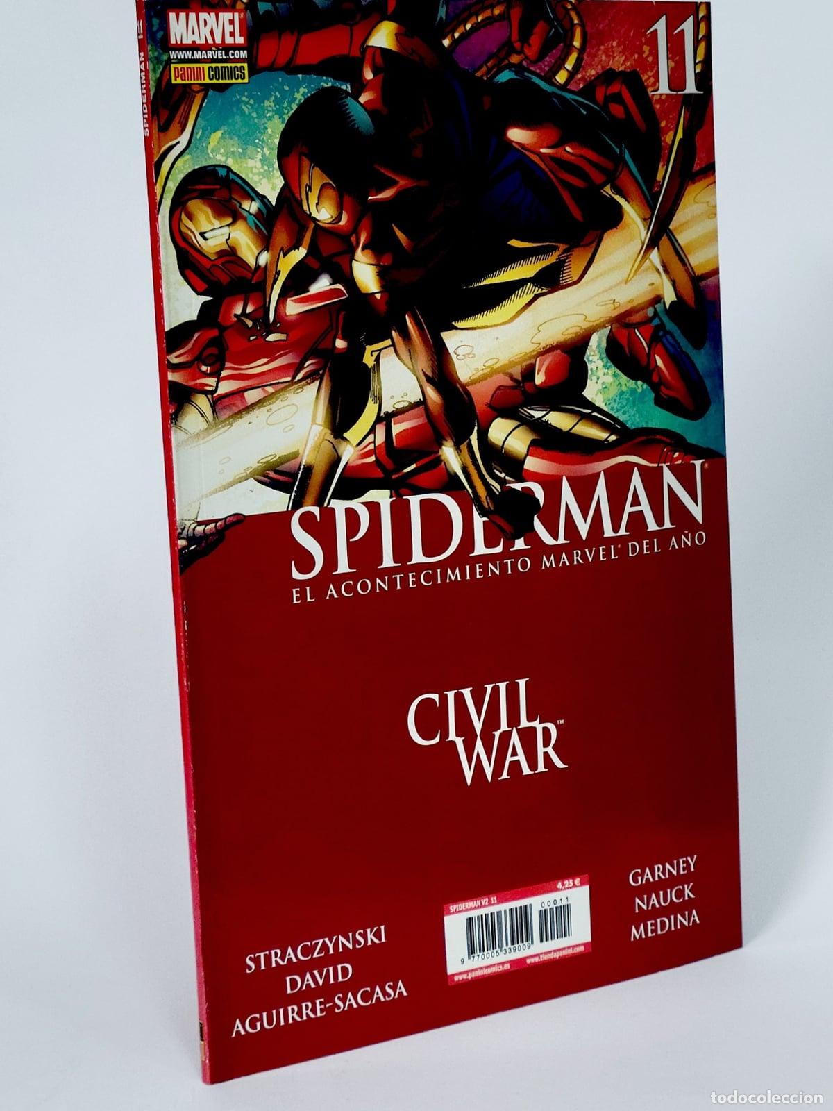 C&oacute;mics: C&Oacute;MIC SPIDERMAN 11 CIVIL WAR (VOL.7) VOL.2 PANINI MARVEL VOLUMEN SPIDER-MAN DE KIOSCO