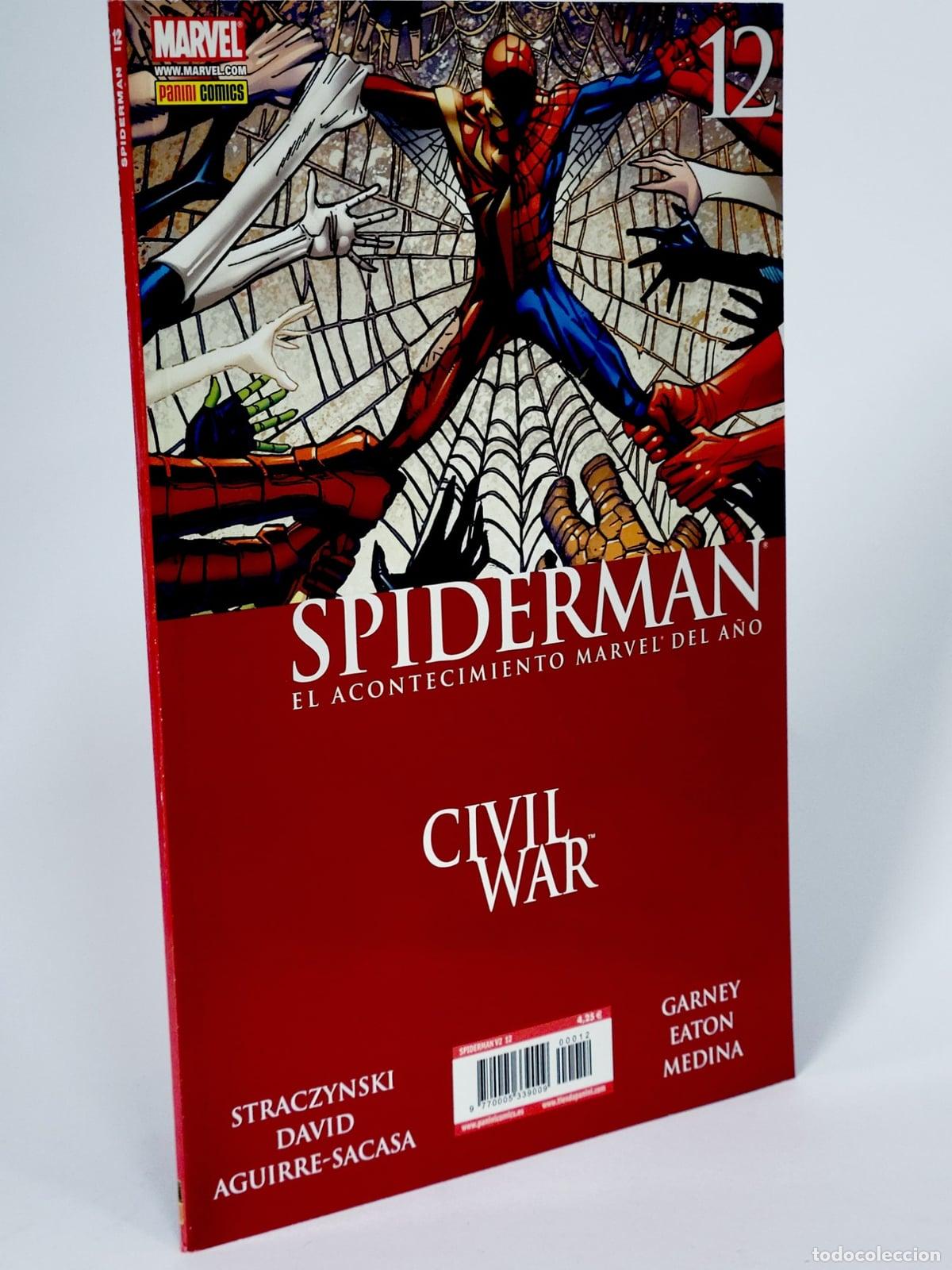 C&oacute;mics: C&Oacute;MIC SPIDERMAN 12 CIVIL WAR (VOL.7) VOL.2 PANINI MARVEL VOLUMEN SPIDER-MAN EXCELENTE ESTADO