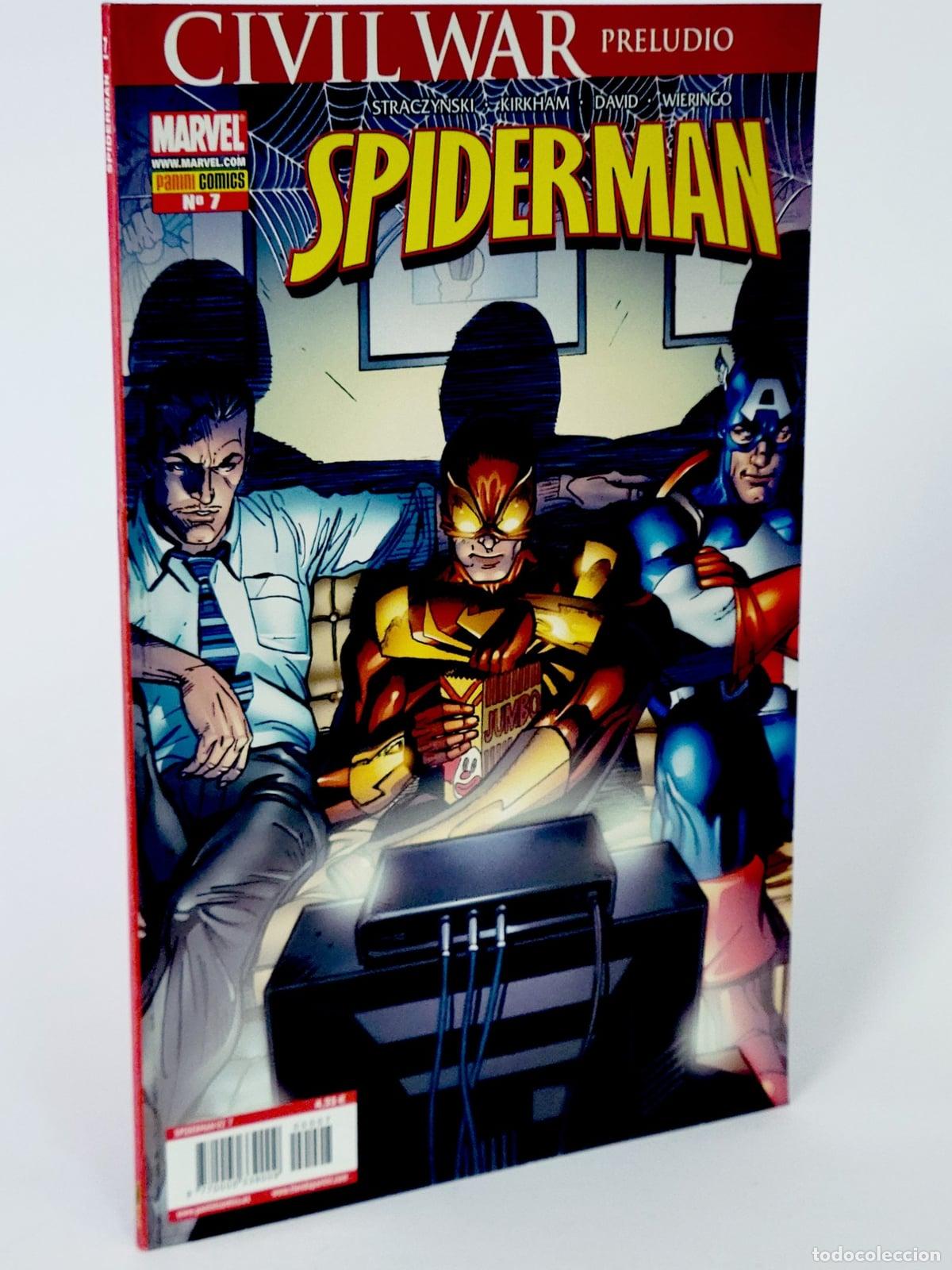 C&oacute;mics: C&Oacute;MIC SPIDERMAN 7 CIVIL WAR: PRELUDIO (VOL.7) VOL.2 PANINI MARVEL VOLUME SPIDER-MAN EXCELENTE ESTADO
