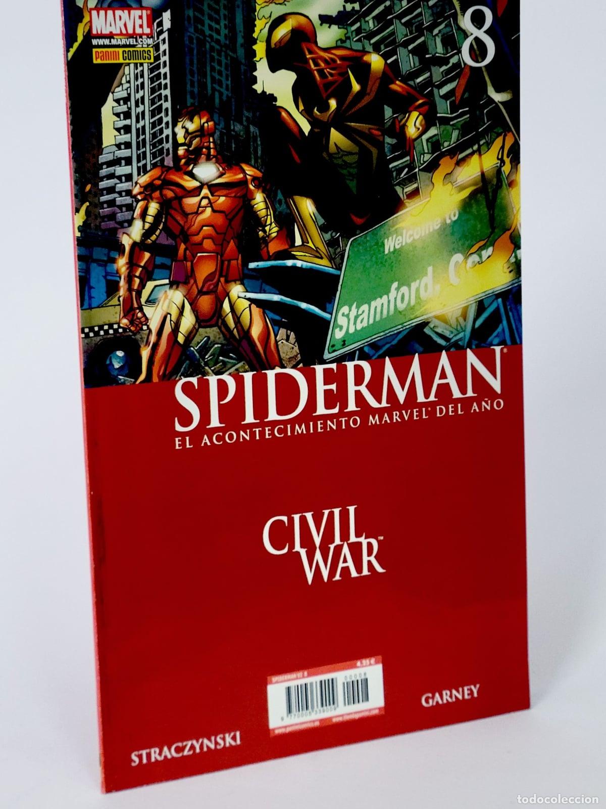 C&oacute;mics: C&Oacute;MIC SPIDERMAN 8 CIVIL WAR (VOL.7) VOL.2 PANINI MARVEL VOLUMEN SPIDER-MAN MUY BUEN ESTADO