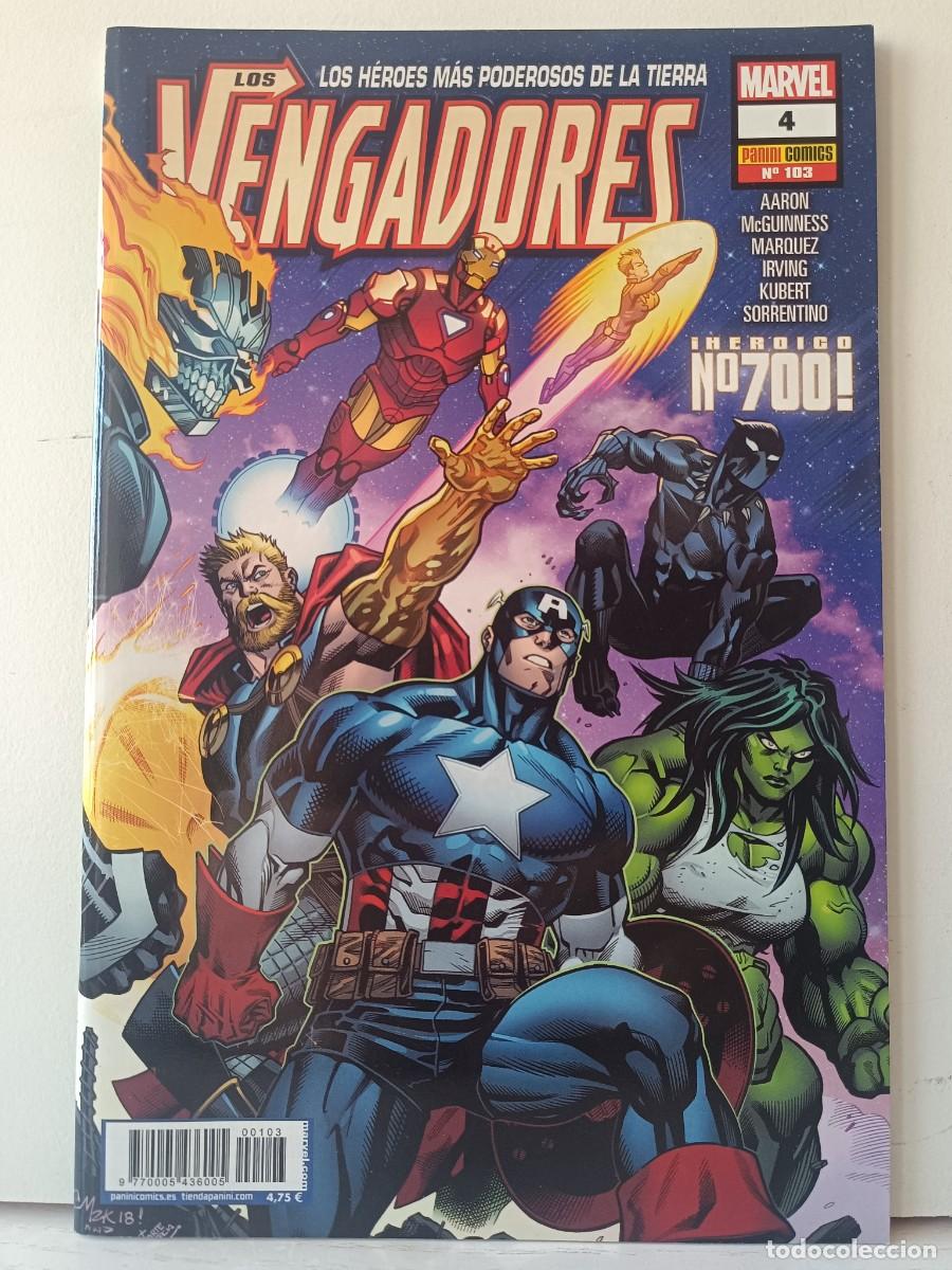 C&oacute;mics: LOS VENGADORES LOS HEROES MAS PODEROSOS DE LA TIERRA NUMERO 4 PANINI MUY BUEN ESTADO