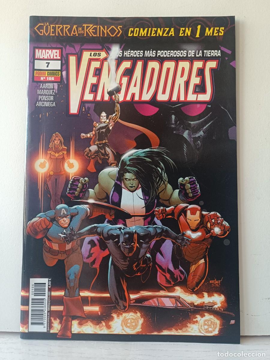 C&oacute;mics: LOS VENGADORES LOS HEROES MAS PODEROSOS DE LA TIERRA NUMERO 7 PANINI MUY BUEN ESTADO
