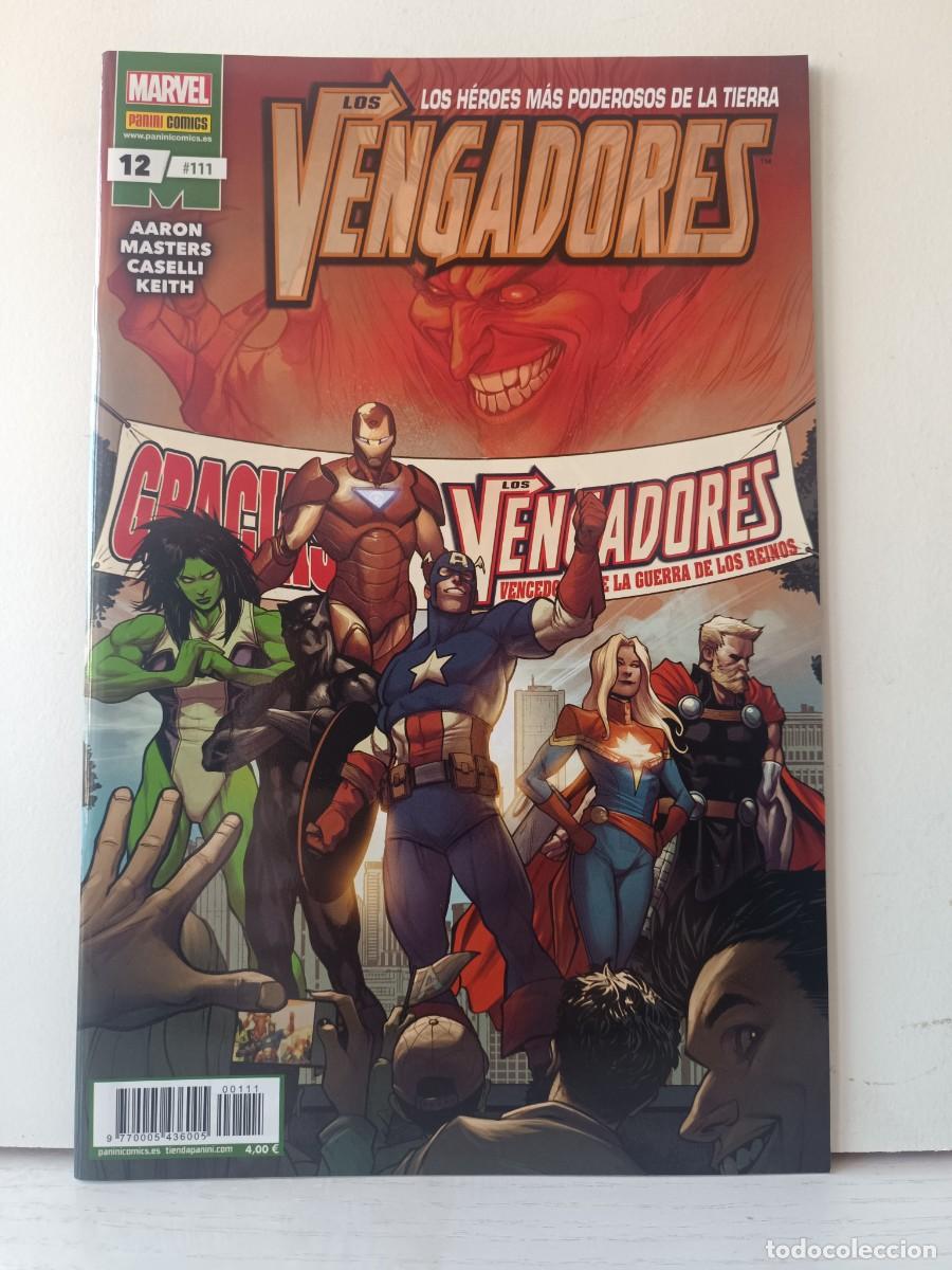 C&oacute;mics: LOS VENGADORES LOS HEROES MAS PODEROSOS DE LA TIERRA NUMERO 12 PANINI MUY BUEN ESTADO