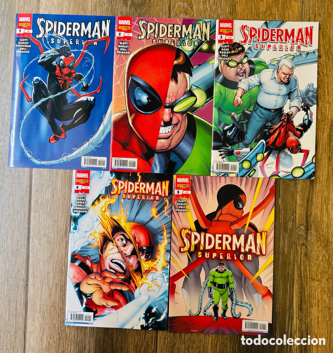 C&oacute;mics: Spiderman Superior 1 2 3 4 5. Colecci&oacute;n Completa (Grapa) Slott, Bagley, Stockman - Panini / Marvel