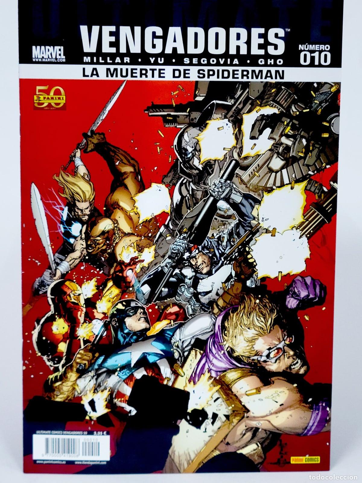 C&oacute;mics: C&Oacute;MIC ULTIMATE VENGADORES 10 LA MUERTE DE SPIDERMAN PANINI MARVEL SPIDER-MAN DE KIOSCO