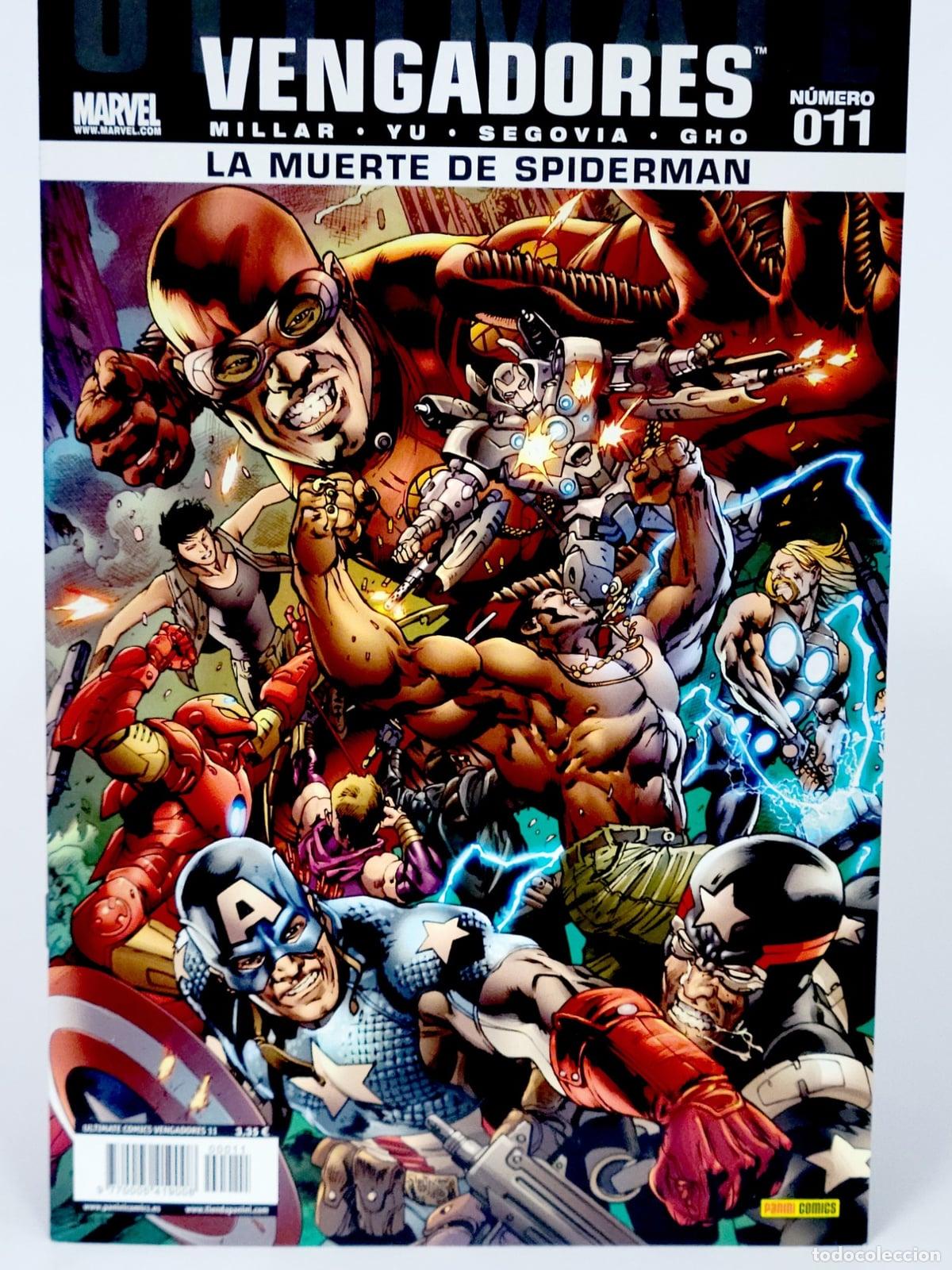 C&oacute;mics: C&Oacute;MIC ULTIMATE VENGADORES 11 LA MUERTE DE SPIDERMAN PANINI MARVEL SPIDER-MAN DE KIOSCO
