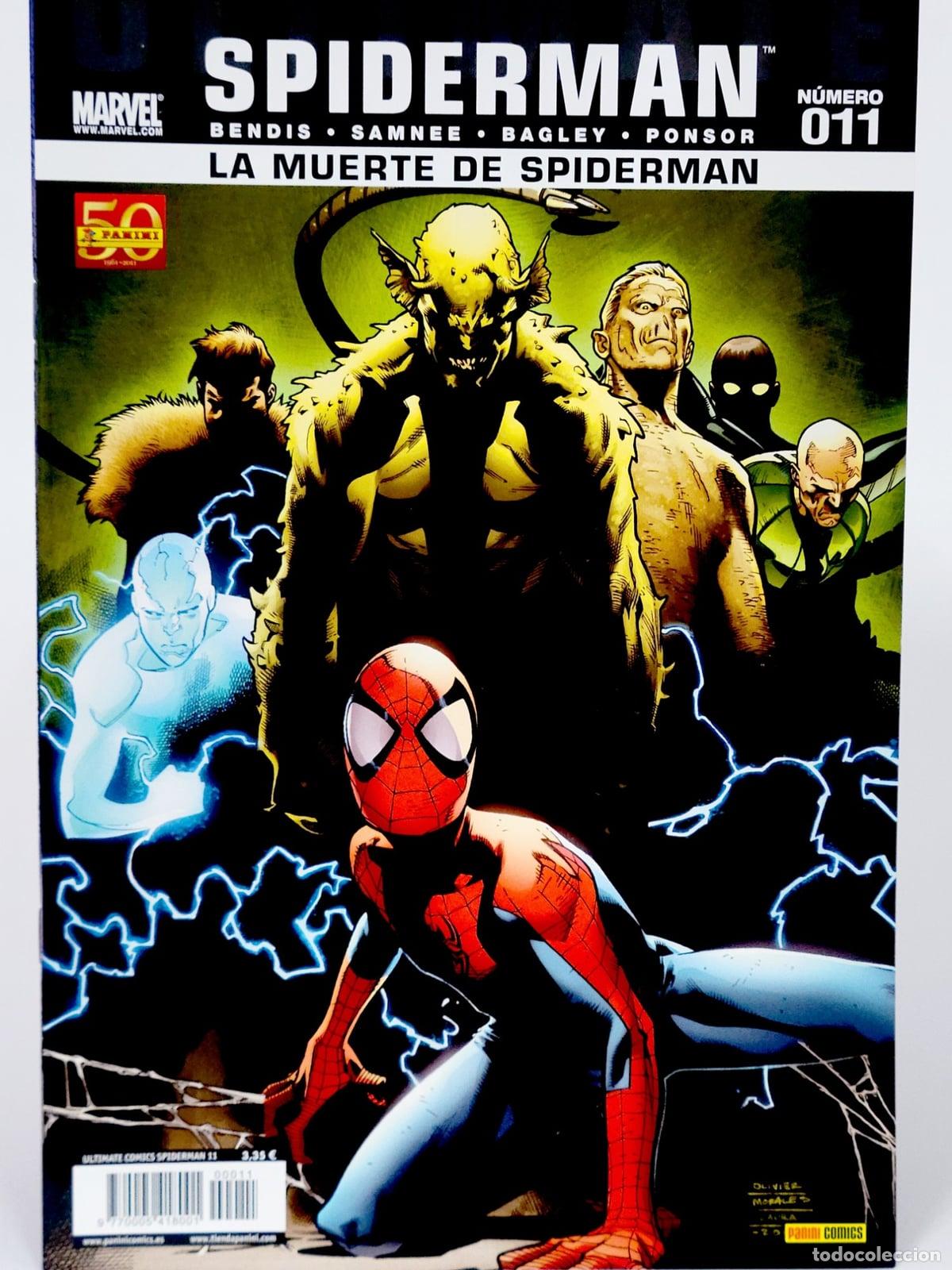 C&oacute;mics: C&Oacute;MIC SPIDERMAN 11 LA MUERTE PANINI MARVEL SPIDER-MAN DE KIOSCO - Foto 1