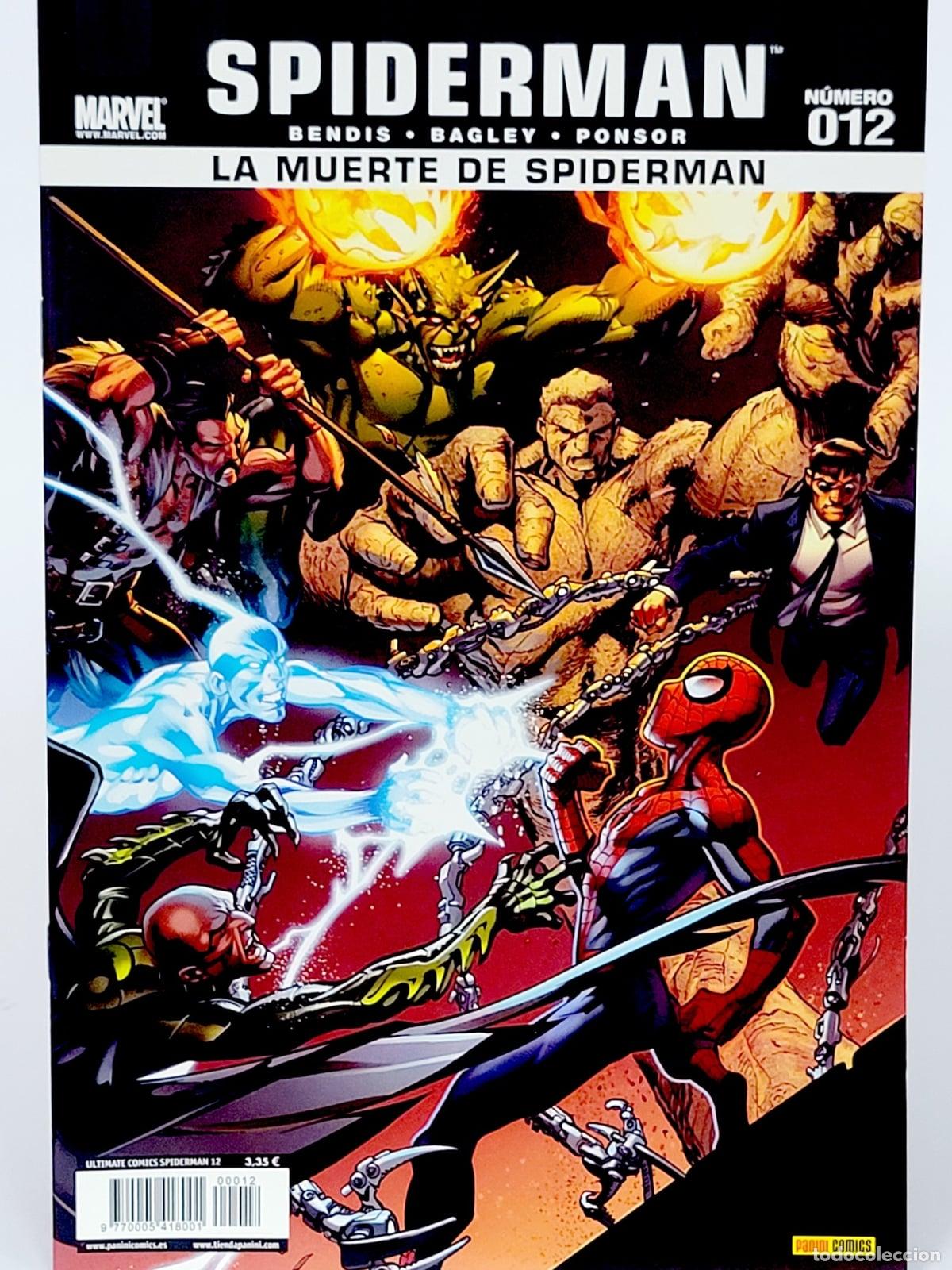 C&oacute;mics: C&Oacute;MIC SPIDERMAN 12 LA MUERTE PANINI MARVEL SPIDER-MAN DE KIOSCO