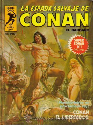 C&oacute;mics: CONAN SERIE ORO, SUPER (PLANETA COMICS) ORIGINAL 1982 COMPLETA TOMOS - Foto 1