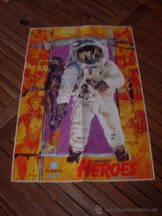 C&oacute;mics: Poster GRANDES HEROES de Planeta Comic - Foto 1