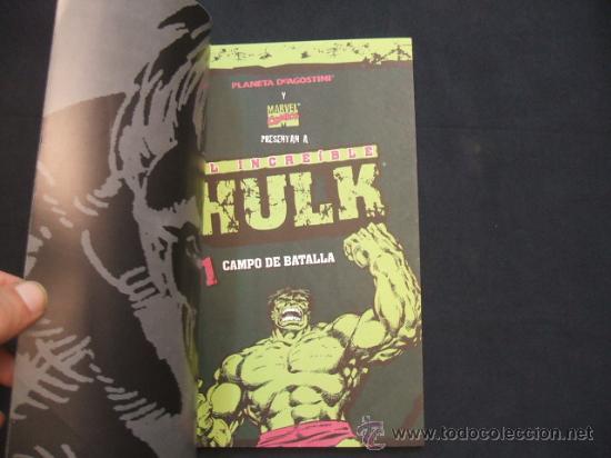 C&oacute;mics: EL INCREIBLE HULK - CAMPO DE BATALLA - PLANETA - SIN LEER - - Foto 2