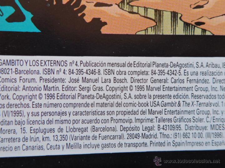 C&oacute;mics: Gambito y los Externos, Comic, n&uacute;mero 4, Marvel, Comics Forum, Fabian Nicieza, 1996 - Foto 6