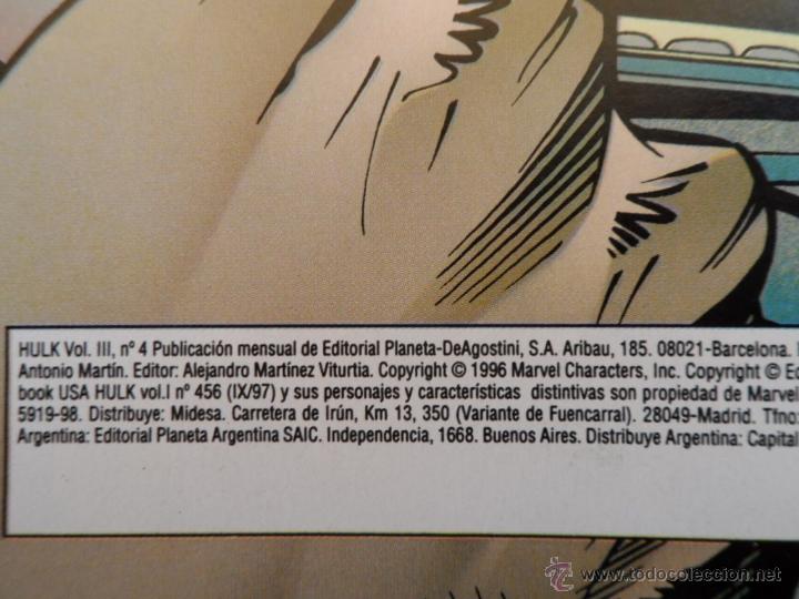 C&oacute;mics: El Incre&iacute;ble Hulk Comics, n&uacute;meros 3 y 4, Vol&uacute;men III, Marvel Comics, Forum, Peter David, 1997 - Foto 6