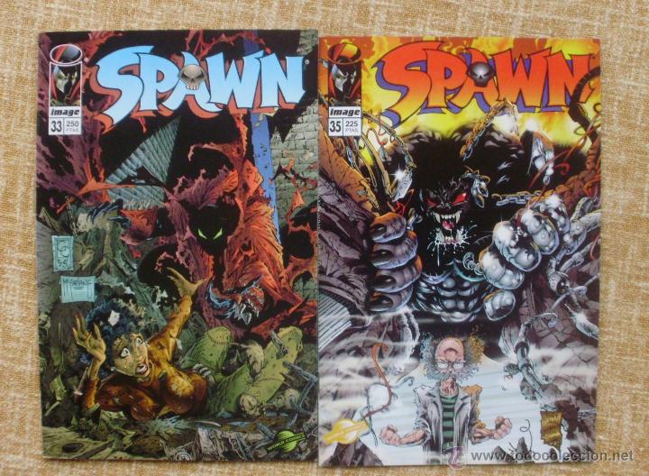 C&oacute;mics: Spawn Comics, n&uacute;meros 33 y 35, Image, World Comics, Planeta DeAgostini, Todd McFarlane, 1997 - Foto 1
