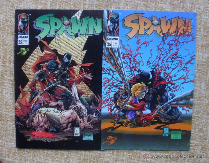 C&oacute;mics: Spawn Comics, n&uacute;mero 25 y 26, a&ntilde;o 1996, Image, World Comics, Planeta DeAgostini, Greg Capullo - Foto 1