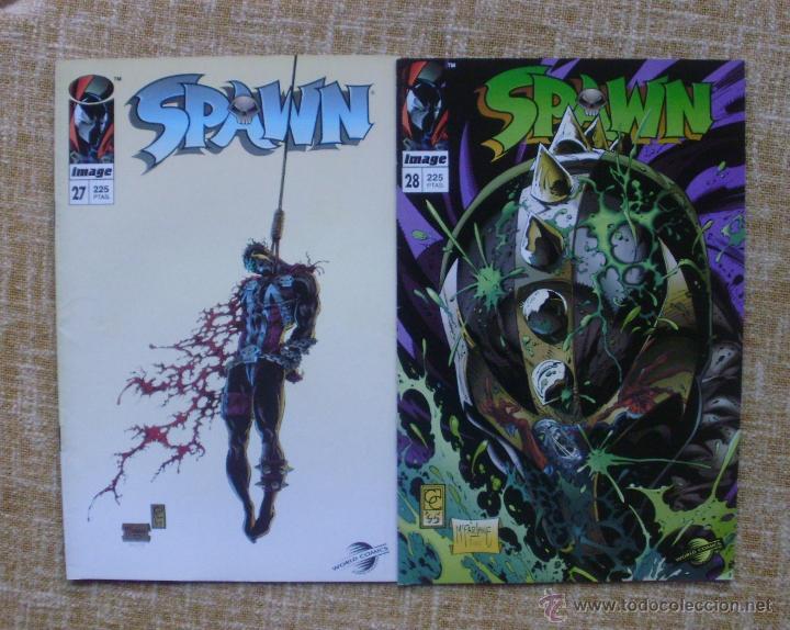 C&oacute;mics: Spawn Comics, n&uacute;meros 27 y 28, a&ntilde;o 1996, Image, World Comics, Planeta DeAgostini, Todd McFarlane - Foto 1