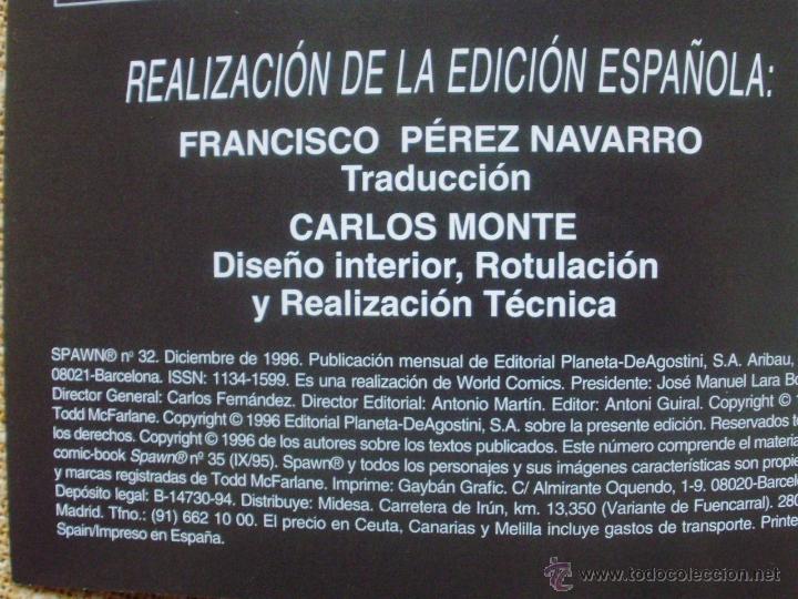 C&oacute;mics: Spawn Comics, n&uacute;mero 31 y 32, Image, World Comics, Planeta DeAgostini, Todd McFarlane, Capullo, 1996 - Foto 7