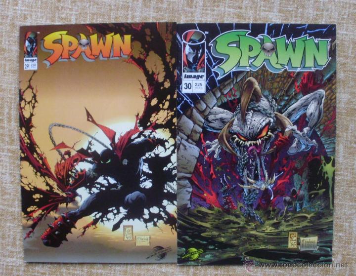 C&oacute;mics: Spawn Comics, n&uacute;meros 29 y 30, Planeta DeAgostini, Image, World Comics, Greg Capullo, a&ntilde;o 1996 - Foto 1