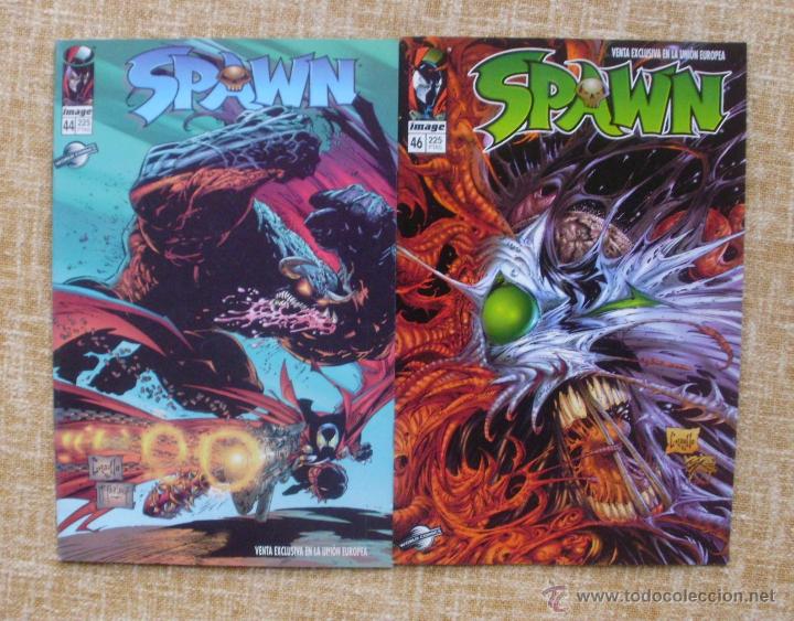 C&oacute;mics: Spawn Comics, n&uacute;meros 44 y 46, Planeta DeAgostini, World Comics, Image, Todd McFarlane, 1997-1998 - Foto 1