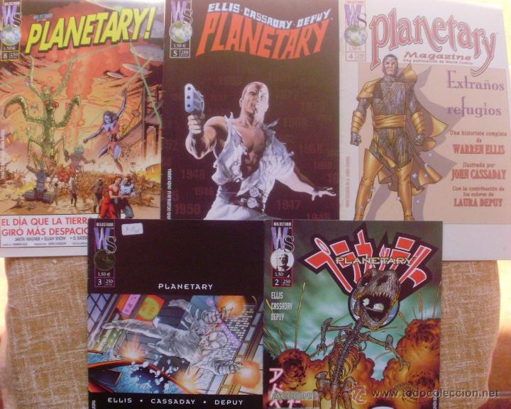 C&oacute;mics: Planetary Comics, n&uacute;meros 2, 3, 4, 5 y 8, Planeta DeAgostini, World Comics, WildStorm, a&ntilde;o 2000