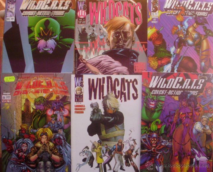 C&oacute;mics: WildC.A.T.s Comics, n&uacute;meros 0, 1, 6, 15, 17 y 20, Planeta DeAgostini, World Comics, WildStorm