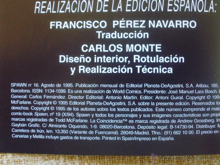 C&oacute;mics: Spawn, N&uacute;meros 15 y 16, Editorial Planeta DeAgostini, World Comics, Image, a&ntilde;o 1995, Greg Capullo - Foto 8