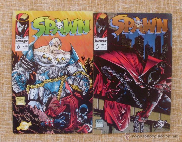 C&oacute;mics: Spawn, N&uacute;meros 5 y 6, Editorial Planeta DeAgostini, World Comics, Image, a&ntilde;o 1994, Todd McFarlane - Foto 1