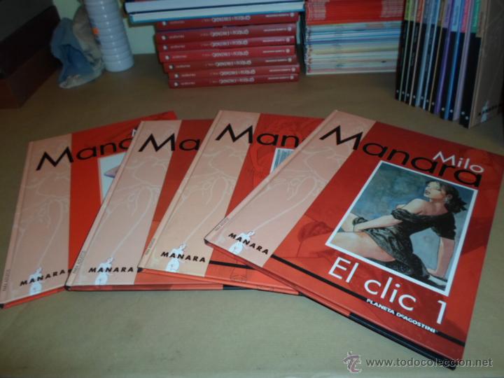 C&oacute;mics: Milo Manara, El Clic, tomos 1.2.3. y 4, Agostini - Foto 1