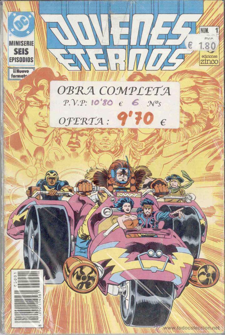 C&oacute;mics: JOVENES ETERNOS. 6 NUMEROS. EDICIONES ZINCO - Foto 1
