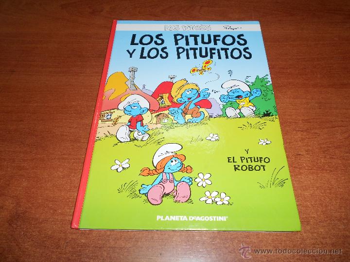 C&oacute;mics: LOS PITUFOS N&ordm; 14, LOS PITUFOS Y LOS PITUFITOS, Y EL PITUFITO ROBOT, ED. PLANETA , PEYO. - Foto 1