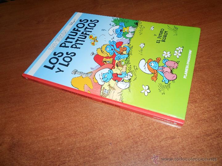 C&oacute;mics: LOS PITUFOS N&ordm; 14, LOS PITUFOS Y LOS PITUFITOS, Y EL PITUFITO ROBOT, ED. PLANETA , PEYO. - Foto 2
