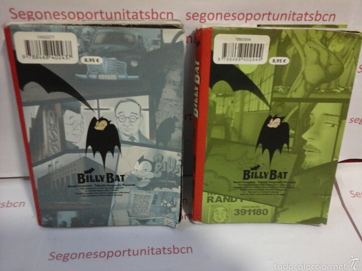 C&oacute;mics: LOTE - BILLY BAT - TOMO 1 Y 2 - PLANETA - Foto 2