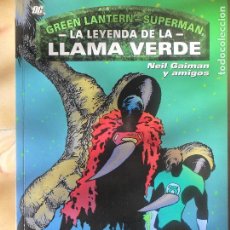 Cómics: SUPERMAN Y GREEN LANTERN, LA LEYENDA DE LA LLAMA VERDE - NEIL GAIMAN Y AMIGOS- PLANETA --