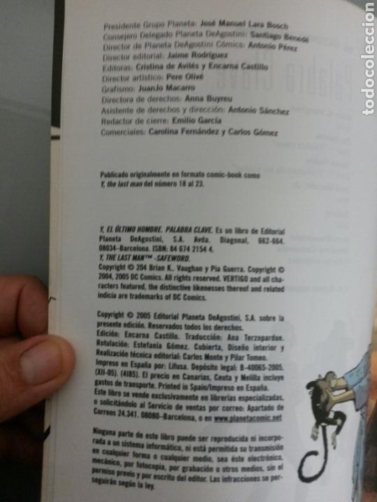 C&oacute;mics: Y EL ULTIMO HOMBRE PALABRA CLAVE 2005 PLANETA VERTIGO - Foto 5