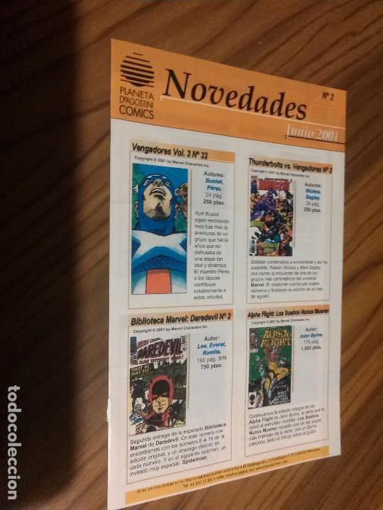 Comics: BOLET&Iacute;N DE NOVEDADES DE PLANETA 2 DE JUNIO DE 2001. BUEN ESTADO. RARO