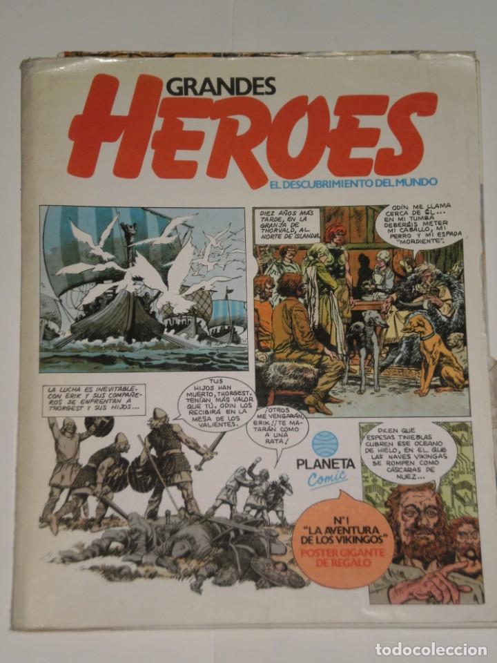 Comics: CARPETA ORIGINAL GRANDES HEROES CON EL N&ordm; 1 Y EL N&ordm;2+EL POSTER GIGANTE , EDITORIAL PLANETA COMIC1981
