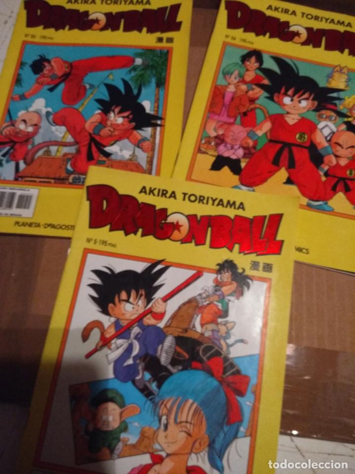 C&oacute;mics: LOTE DE 7 COMICS DRAGONBALL ( SERIES AMARILLA Y AZUL )